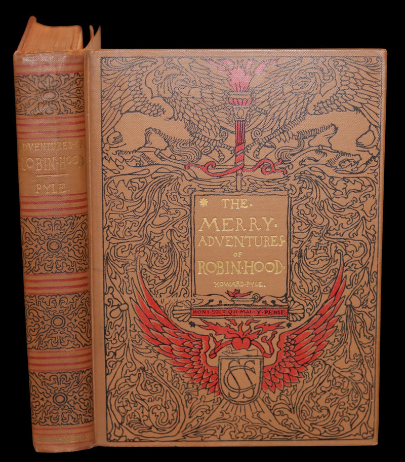 1925 Rare Book - The Merry Adventures of ROBIN HOOD illustrated by Howard Pyle.