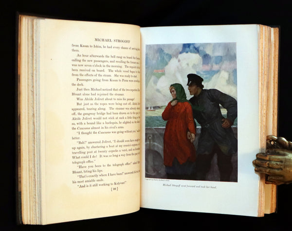1927 First Edition - Jules Verne - Michael Strogoff, A Courier Of The Czar illustrated by N. C. Wyeth.