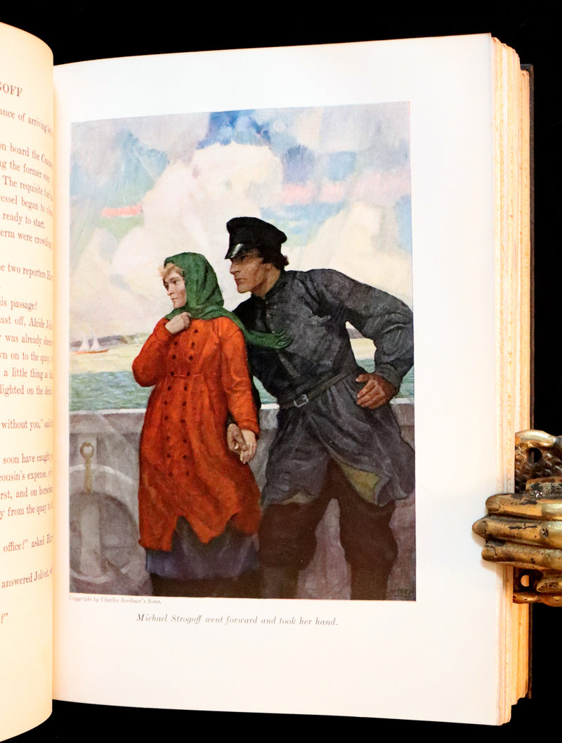 1927 First Edition - Jules Verne - Michael Strogoff, A Courier Of The Czar illustrated by N. C. Wyeth.