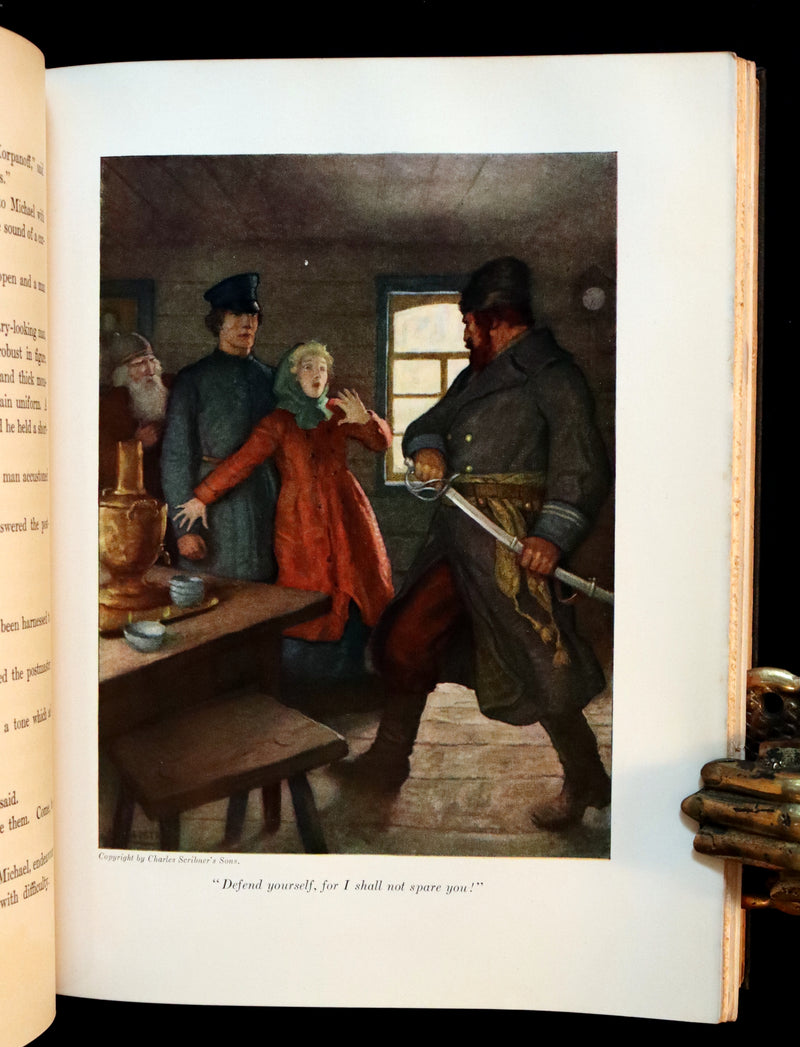 1927 First Edition - Jules Verne - Michael Strogoff, A Courier Of The Czar illustrated by N. C. Wyeth.
