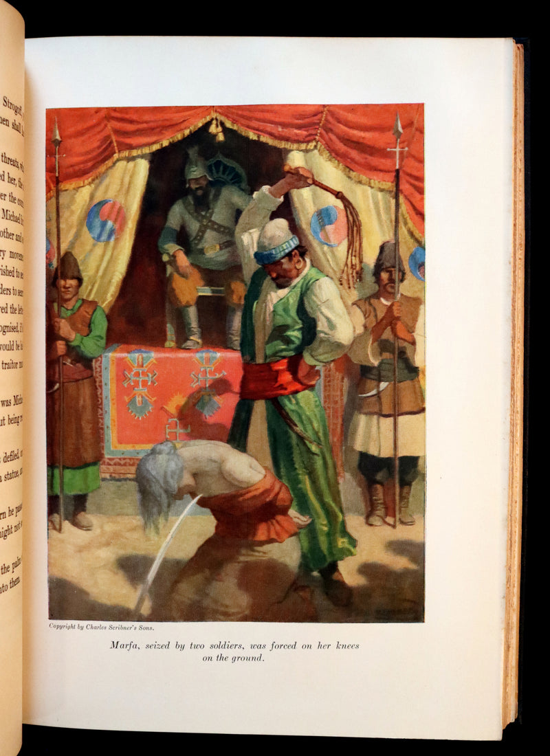 1927 First Edition - Jules Verne - Michael Strogoff, A Courier Of The Czar illustrated by N. C. Wyeth.