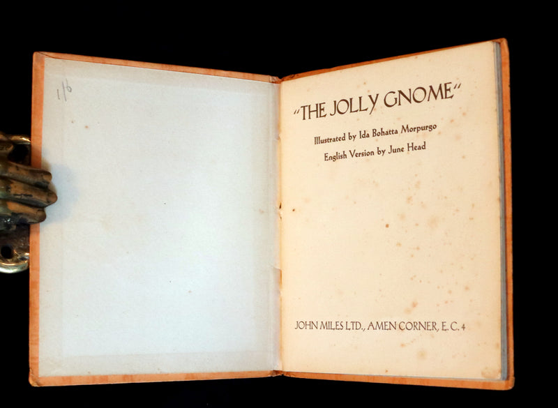 1933 Scarce First Edition - THE JOLLY GNOME by Ida Bohatta.