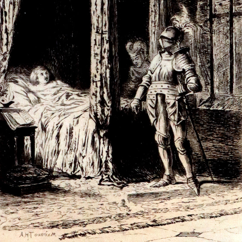 1883 Rare Gothic Book - The Castle of Otranto, (Bound with) The Old English Baron. Illustrated, limited #27/40.