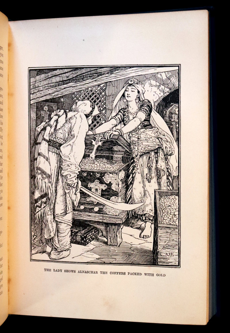 1898 Rare 1stEd Book - THE ARABIAN NIGHTS ENTERTAINMENTS by Andrew Lang. Illustrated.