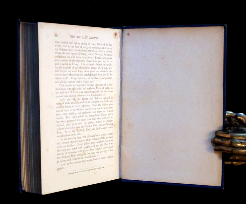 1898 Rare 1stEd Book - THE ARABIAN NIGHTS ENTERTAINMENTS by Andrew Lang. Illustrated.