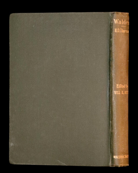 1886 Rare Victorian Book - WALDEN by Henry David THOREAU. Introductory Note by Will H. Dircks.