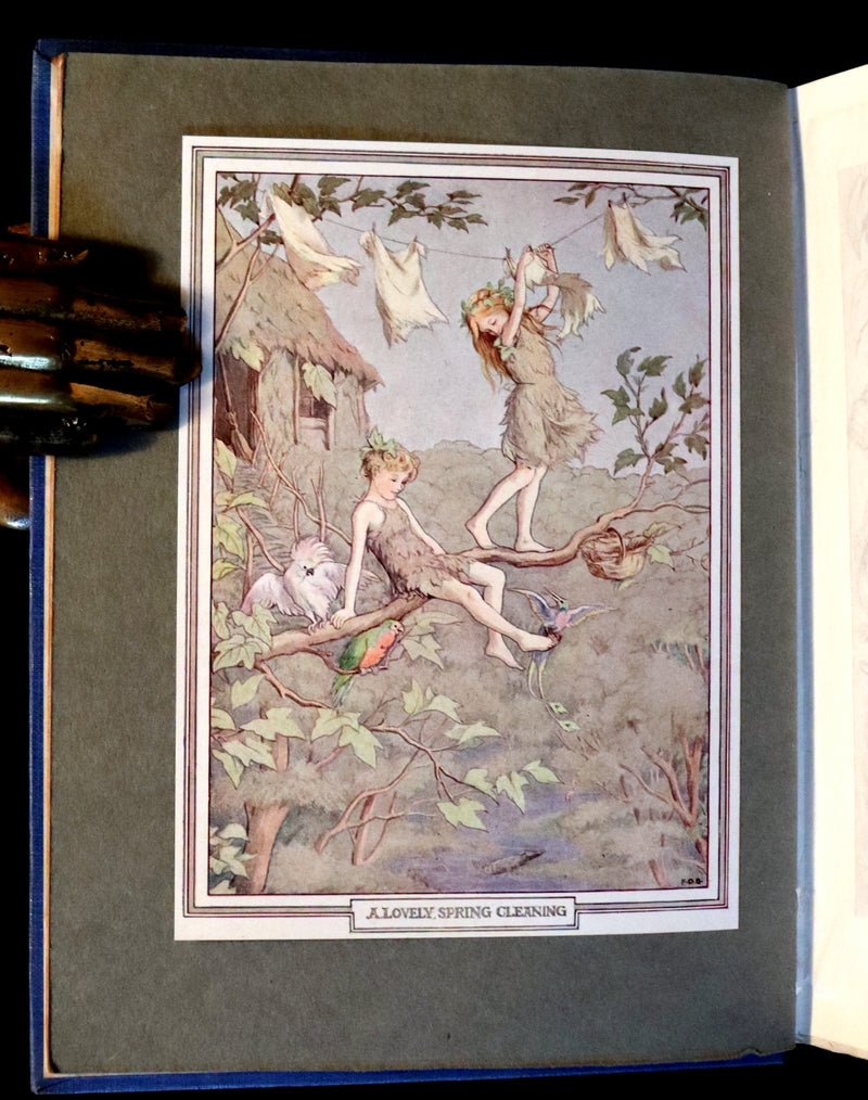 1911 Rare PETER PAN - Peter and Wendy by J.M. Barrie illustrated by F.D. Bedford with Tipped-in Color Frontspiece.