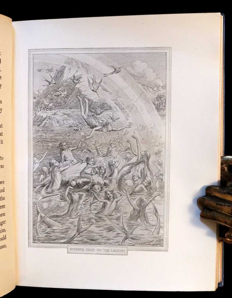 1911 Rare PETER PAN - Peter and Wendy by J.M. Barrie illustrated by F.D. Bedford with Tipped-in Color Frontspiece.