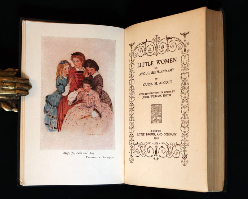 1923 Rare Book - LITTLE WOMEN by Louisa May Alcott illustrated in color by Jessie Willcox Smith.