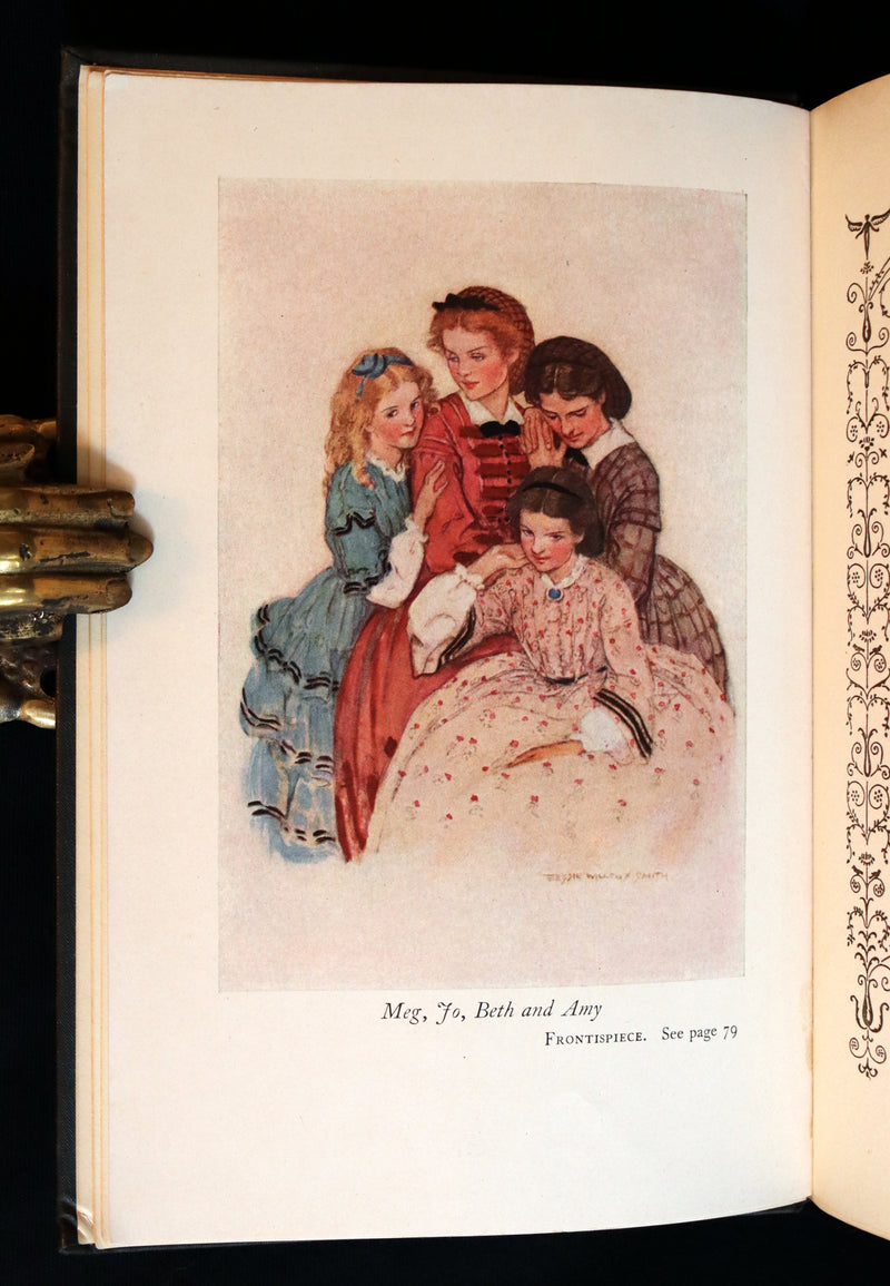 1923 Rare Book - LITTLE WOMEN by Louisa May Alcott illustrated in color by Jessie Willcox Smith.