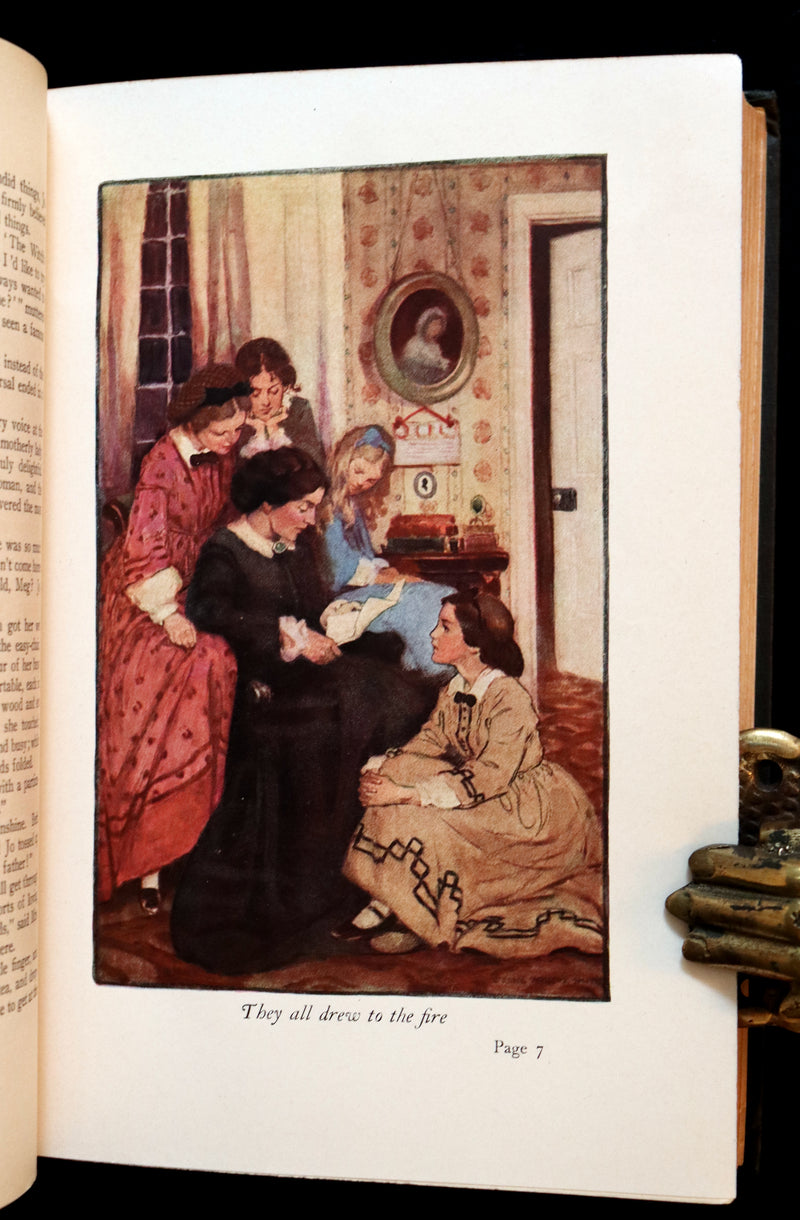 1923 Rare Book - LITTLE WOMEN by Louisa May Alcott illustrated in color by Jessie Willcox Smith.