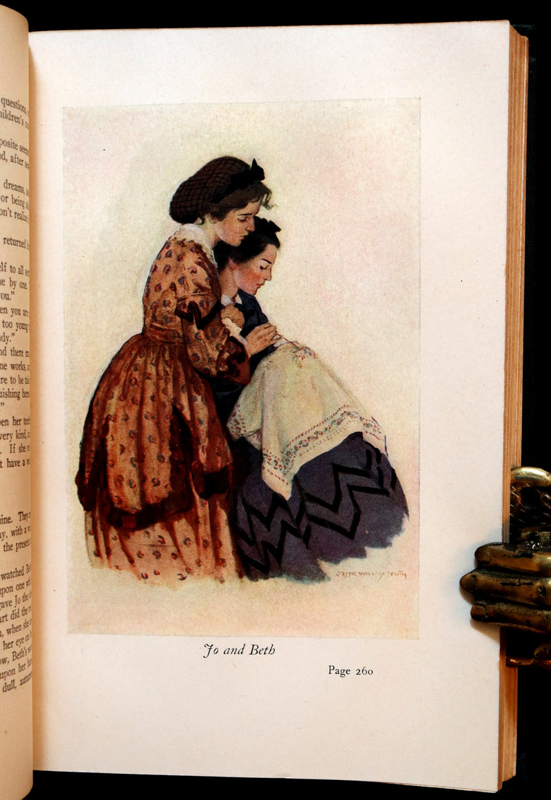1923 Rare Book - LITTLE WOMEN by Louisa May Alcott illustrated in color by Jessie Willcox Smith.