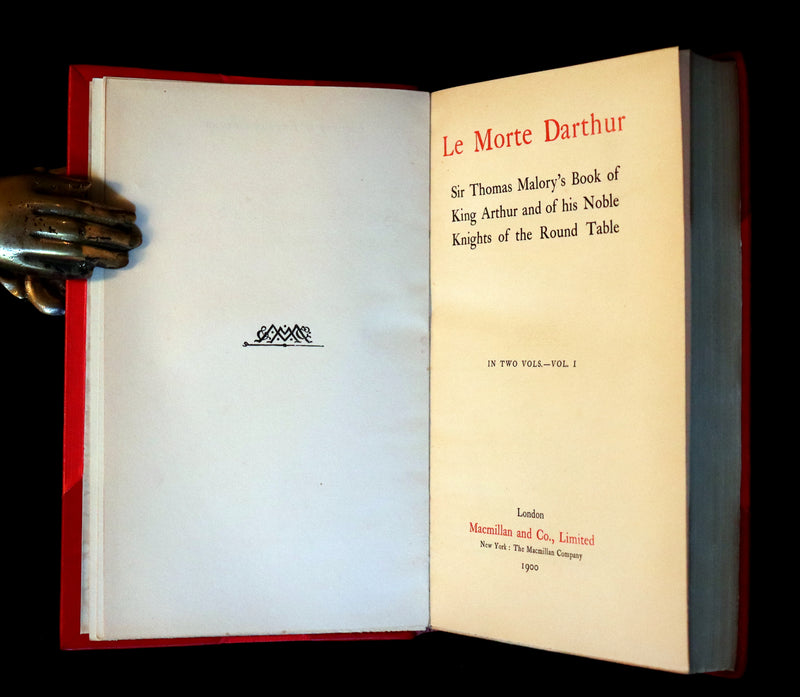 1900 Rare Book set bound by Bayntun-Riviere - Le Morte Darthur, King Arthur and of His Noble Knights of the Round Table.