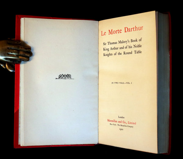 1900 Rare Book set bound by Bayntun-Riviere - Le Morte Darthur, King Arthur and of His Noble Knights of the Round Table.