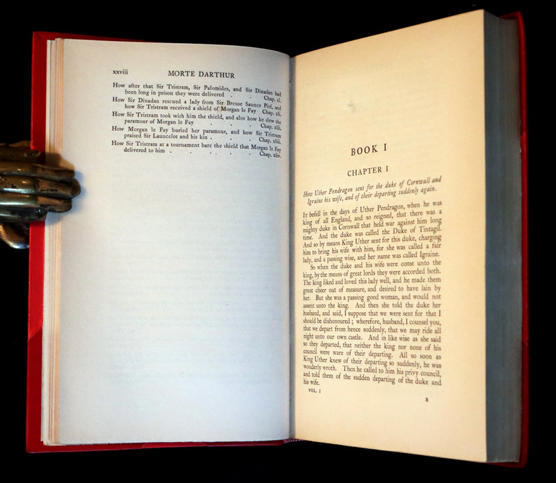 1900 Rare Book set bound by Bayntun-Riviere - Le Morte Darthur, King Arthur and of His Noble Knights of the Round Table.