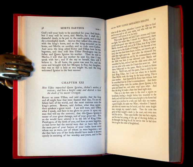 1900 Rare Book set bound by Bayntun-Riviere - Le Morte Darthur, King Arthur and of His Noble Knights of the Round Table.