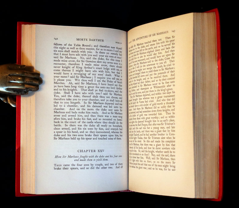 1900 Rare Book set bound by Bayntun-Riviere - Le Morte Darthur, King Arthur and of His Noble Knights of the Round Table.