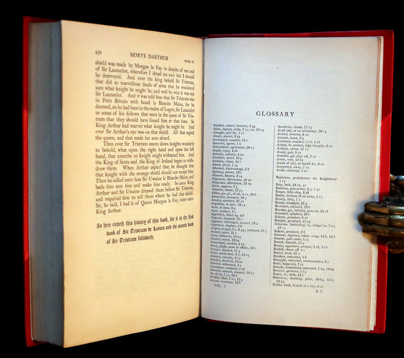 1900 Rare Book set bound by Bayntun-Riviere - Le Morte Darthur, King Arthur and of His Noble Knights of the Round Table.