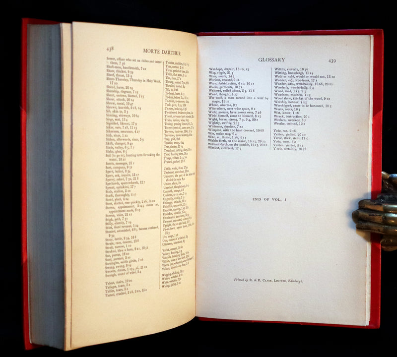 1900 Rare Book set bound by Bayntun-Riviere - Le Morte Darthur, King Arthur and of His Noble Knights of the Round Table.