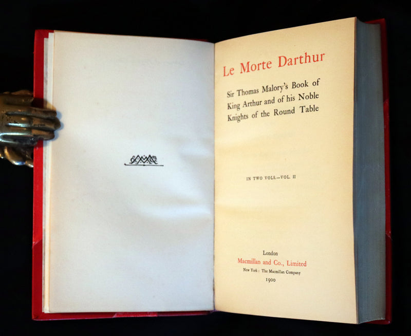 1900 Rare Book set bound by Bayntun-Riviere - Le Morte Darthur, King Arthur and of His Noble Knights of the Round Table.