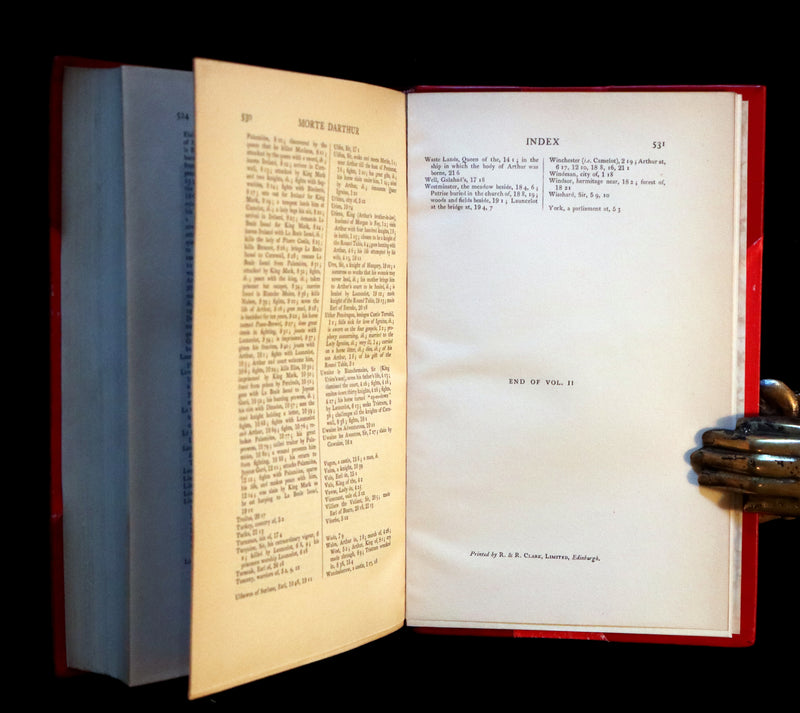 1900 Rare Book set bound by Bayntun-Riviere - Le Morte Darthur, King Arthur and of His Noble Knights of the Round Table.