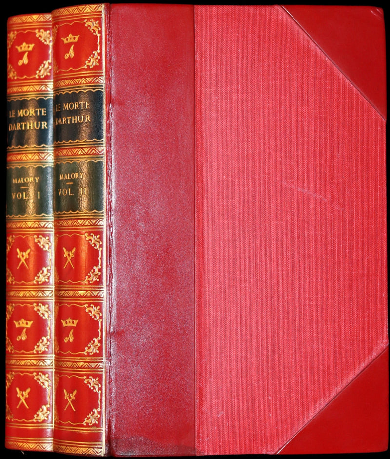 1900 Rare Book set bound by Bayntun-Riviere - Le Morte Darthur, King Arthur and of His Noble Knights of the Round Table.