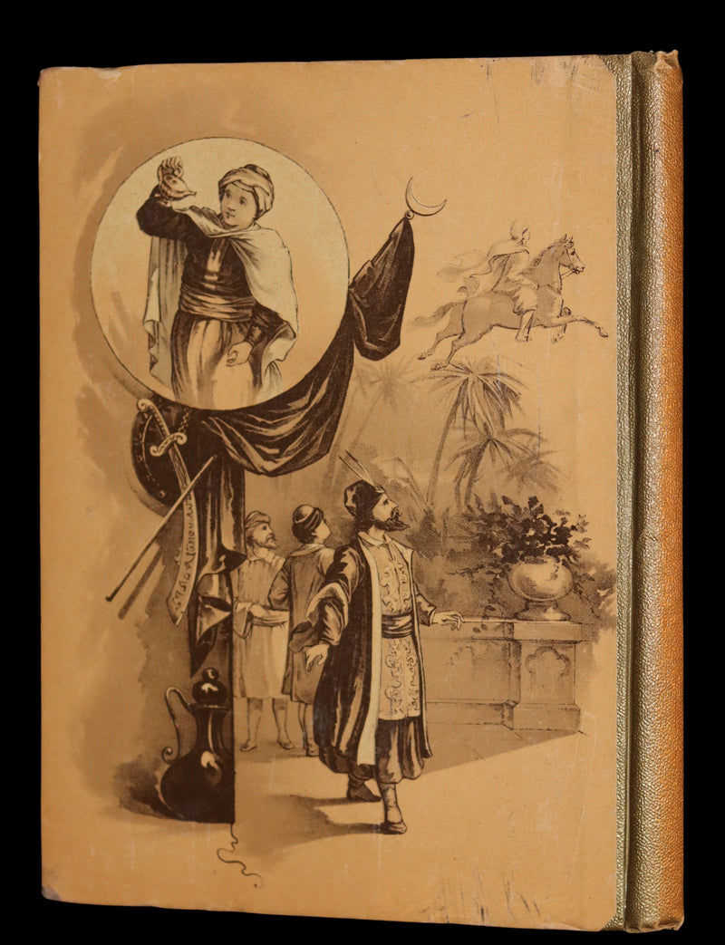1889 Scarce Victorian Book - ALADDIN or the Wonderful Lamp, Ali Baba & the 40 Robbers.