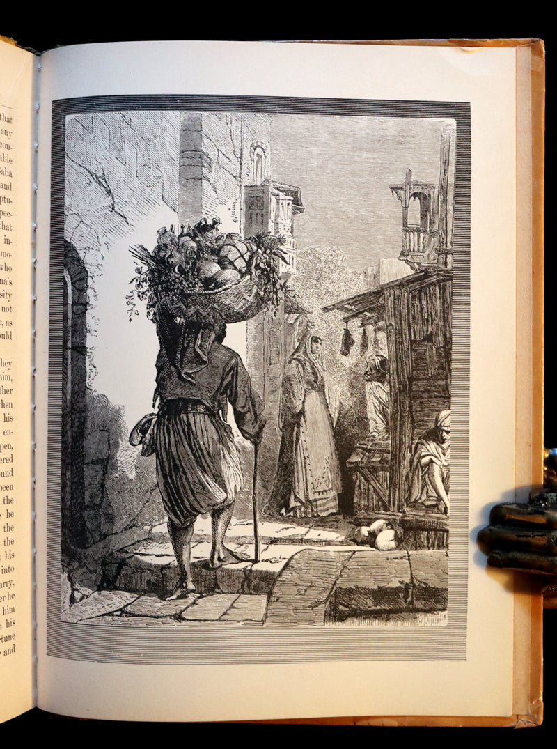 1889 Scarce Victorian Book - ALADDIN or the Wonderful Lamp, Ali Baba & the 40 Robbers.