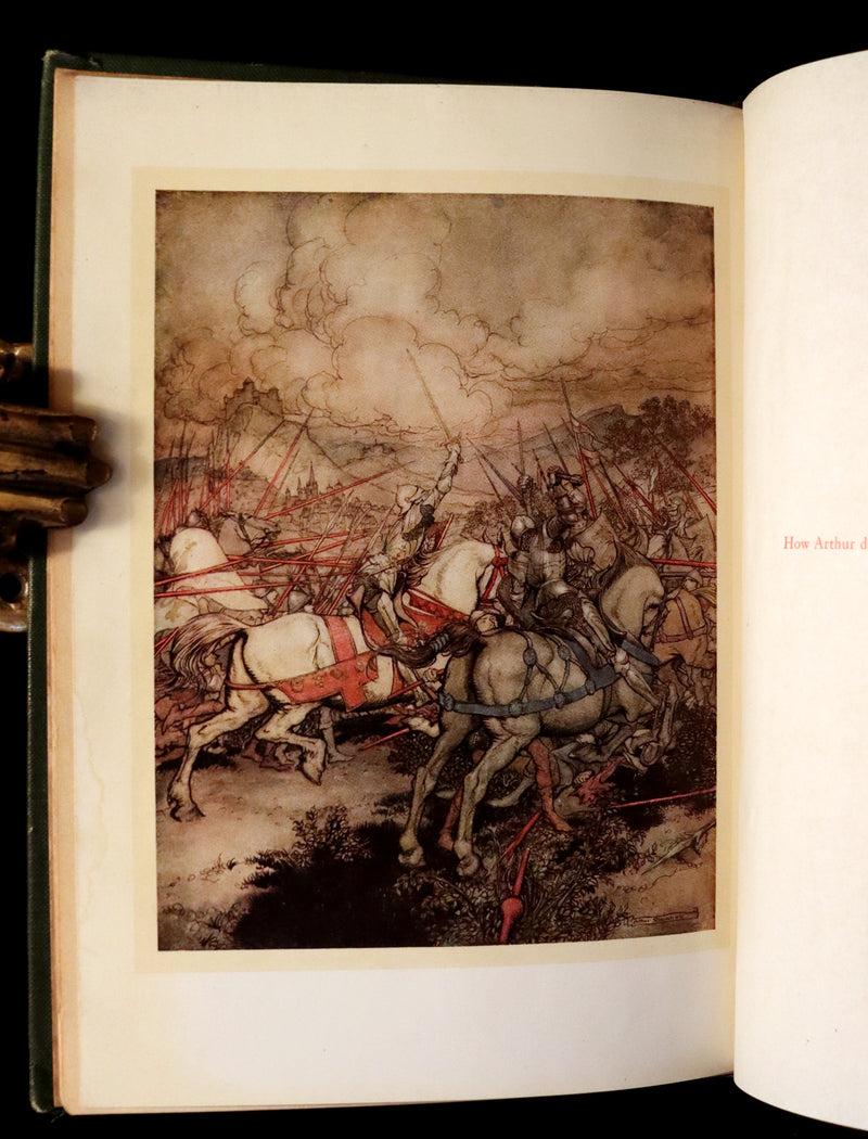 1917 Rare First Edition Book - The Romance of King Arthur and His Knights of the Round Table illustrated by RACKHAM.