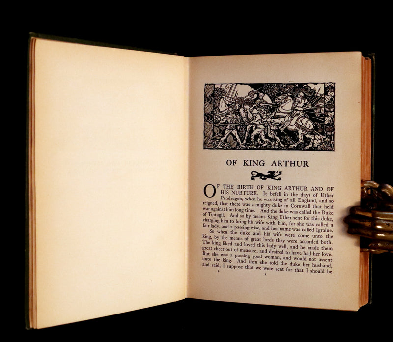 1917 Rare First Edition Book - The Romance of King Arthur and His Knights of the Round Table illustrated by RACKHAM.