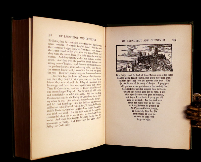 1917 Rare First Edition Book - The Romance of King Arthur and His Knights of the Round Table illustrated by RACKHAM.