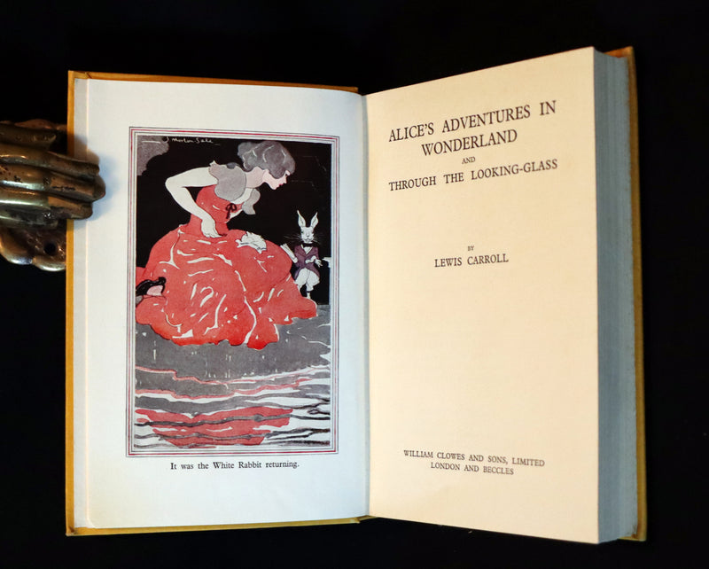 1933 First Edition - Alice's Adventures in Wonderland & Through the Looking-Glass illustrated by John Morton-Sale.