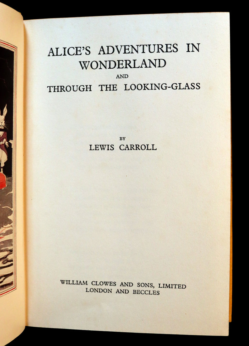 1933 First Edition - Alice's Adventures in Wonderland & Through the Looking-Glass illustrated by John Morton-Sale.