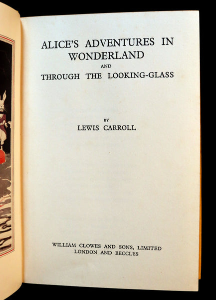 1933 First Edition - Alice's Adventures in Wonderland & Through the Looking-Glass illustrated by John Morton-Sale.