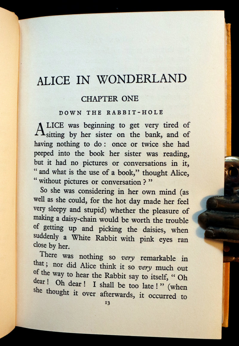 1933 First Edition - Alice's Adventures in Wonderland & Through the Looking-Glass illustrated by John Morton-Sale.