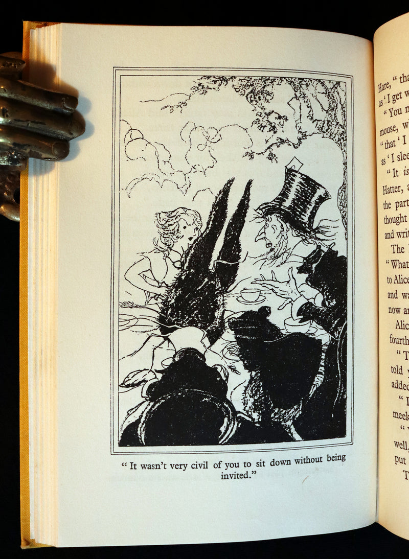 1933 First Edition - Alice's Adventures in Wonderland & Through the Looking-Glass illustrated by John Morton-Sale.