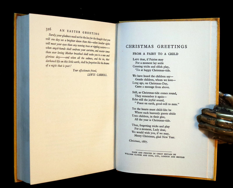 1933 First Edition - Alice's Adventures in Wonderland & Through the Looking-Glass illustrated by John Morton-Sale.