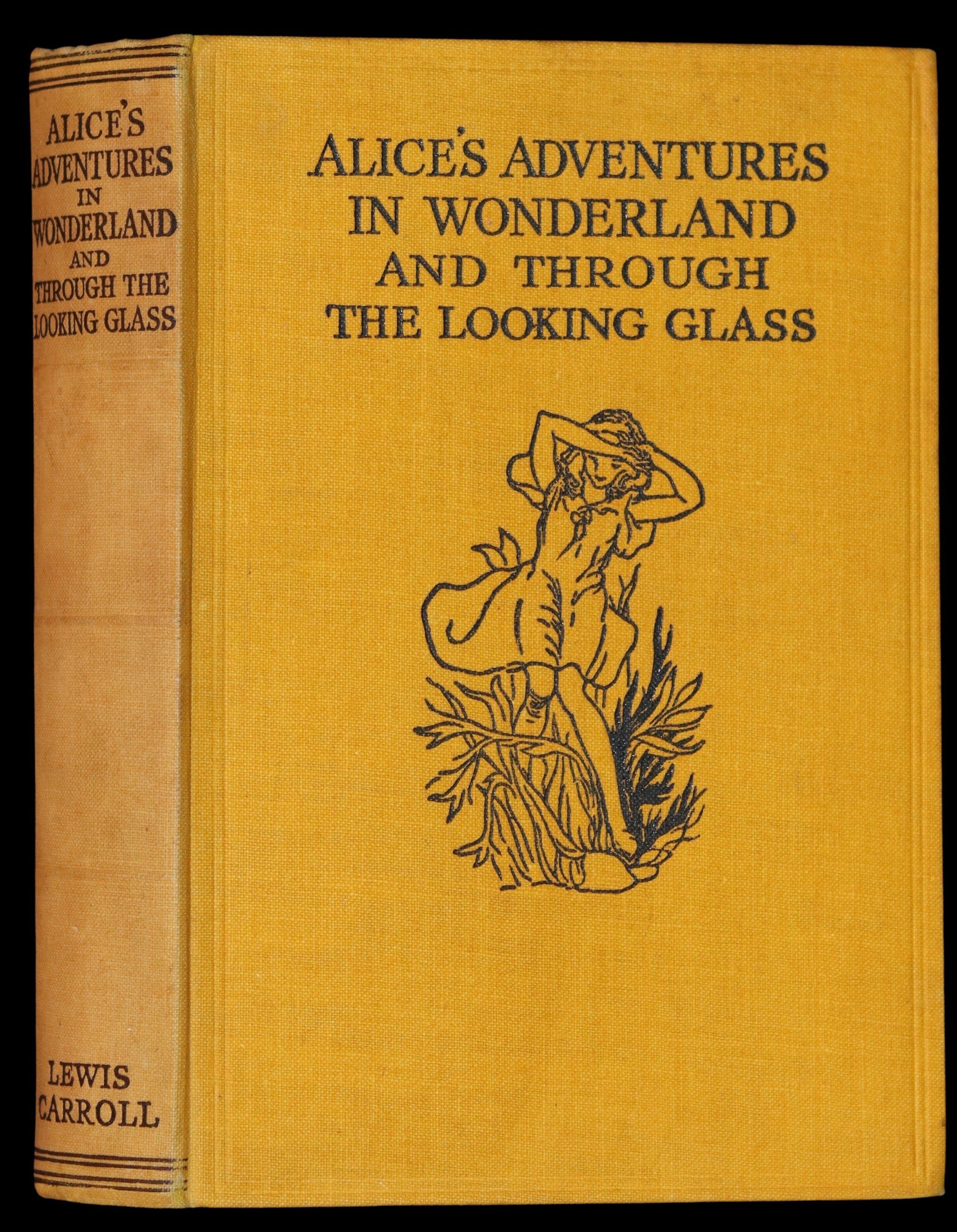 1933 First Edition - Alice's Adventures in Wonderland & Through