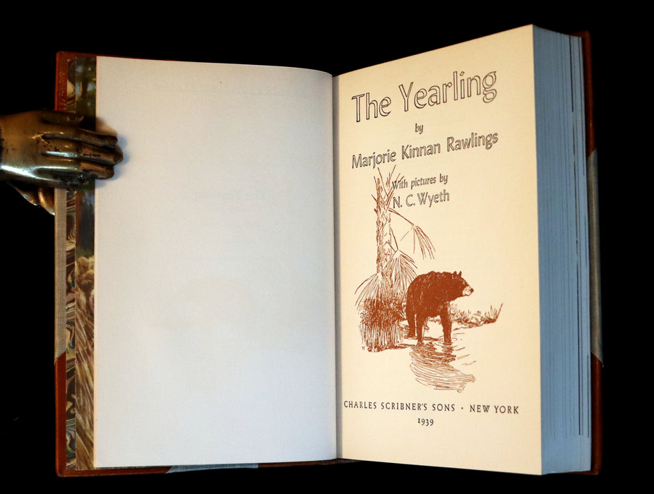 1939 First Edition - The YEARLING by Marjorie Kinnan Rawlings illustrated by N. C. WYETH.