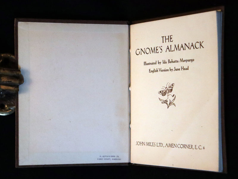 1936 Scarce First Edition - THE GNOME'S ALMANACK by Ida Bohatta translated by June Head.