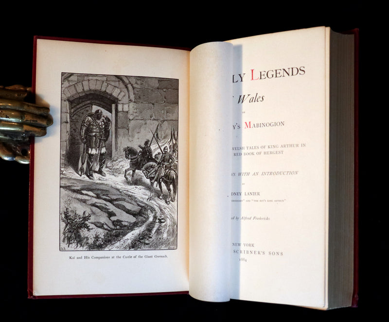 1884 Rare Book - Knightly Legends of Wales or the Boy's Mabinogion - early Welsh legends of King Arthur.