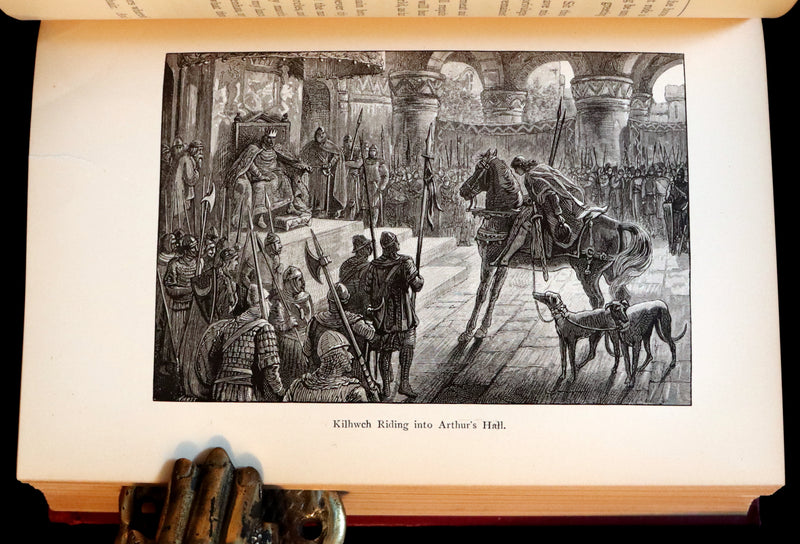 1884 Rare Book - Knightly Legends of Wales or the Boy's Mabinogion - early Welsh legends of King Arthur.