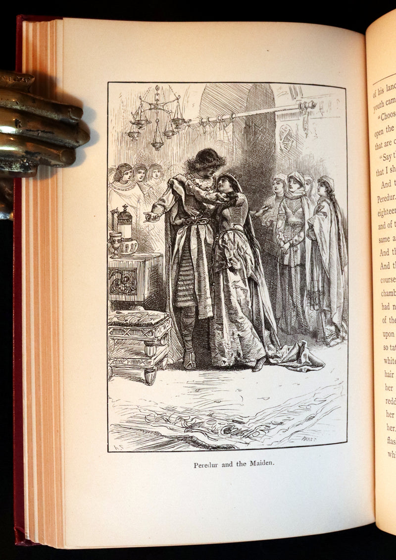 1884 Rare Book - Knightly Legends of Wales or the Boy's Mabinogion - early Welsh legends of King Arthur.