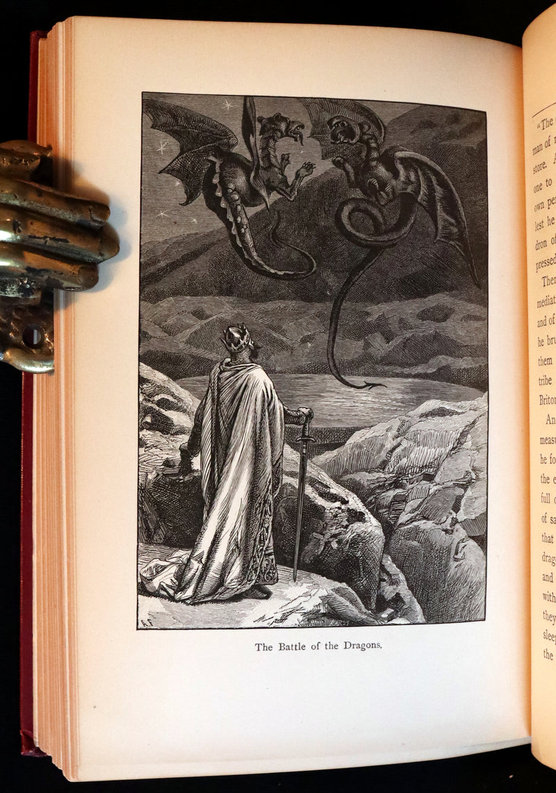 1884 Rare Book - Knightly Legends of Wales or the Boy's Mabinogion - early Welsh legends of King Arthur.