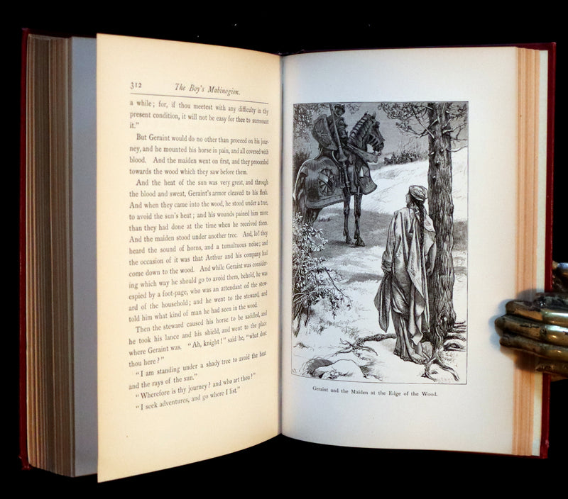 1884 Rare Book - Knightly Legends of Wales or the Boy's Mabinogion - early Welsh legends of King Arthur.
