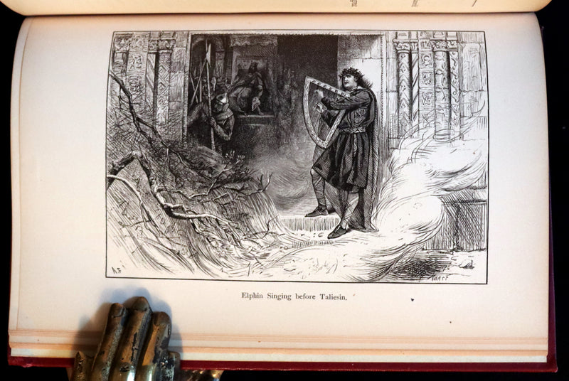 1884 Rare Book - Knightly Legends of Wales or the Boy's Mabinogion - early Welsh legends of King Arthur.