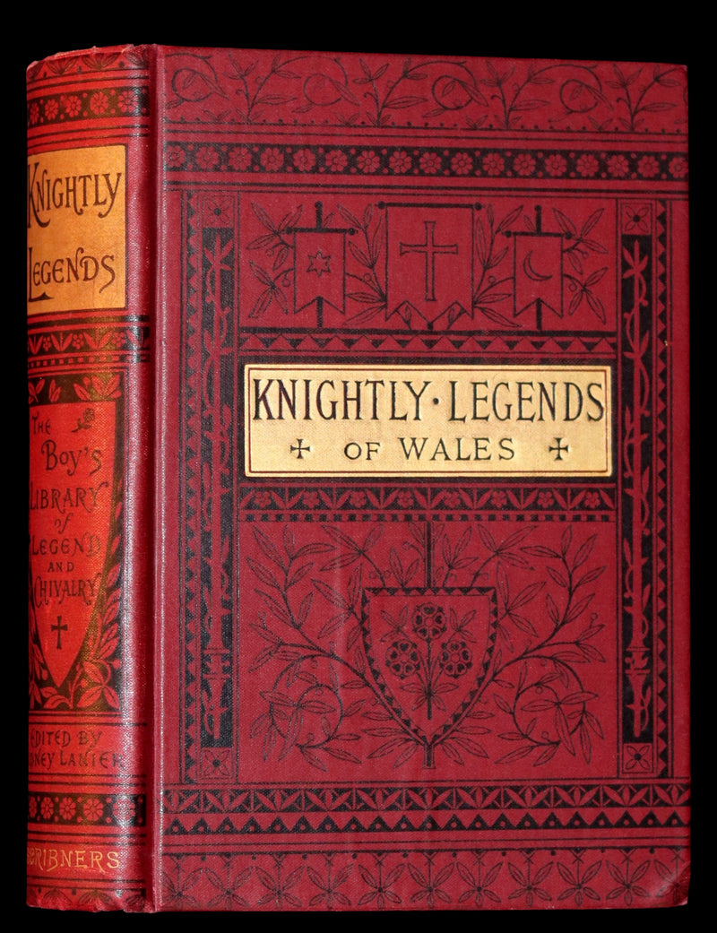 1884 Rare Book - Knightly Legends of Wales or the Boy's Mabinogion - early Welsh legends of King Arthur.