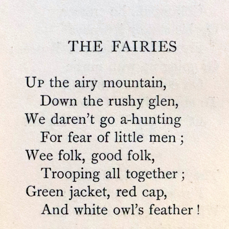 1912 Rare Book Bound by Sangorski - The FAIRIES and other Poems by William Allingham.