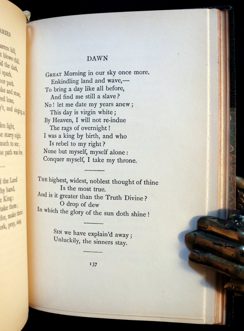 1912 Rare Book Bound by Sangorski - The FAIRIES and other Poems by William Allingham.