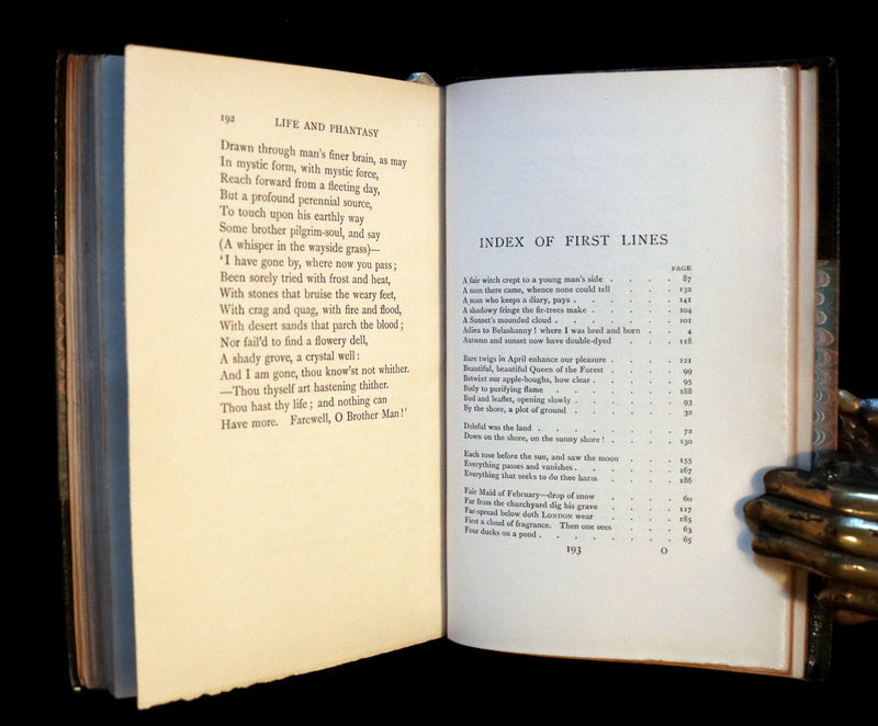 1912 Rare Book Bound by Sangorski - The FAIRIES and other Poems by William Allingham.